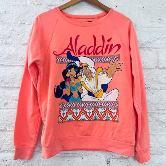 Disney Aladdin Jasmine Classic Long Sleeve Top with Sexy Cutout Back Size L - Picture 2 of 7